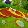 Flower Clock Garden Diamond Paintings