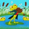 Frog Plays The Violin Diamond Paintings