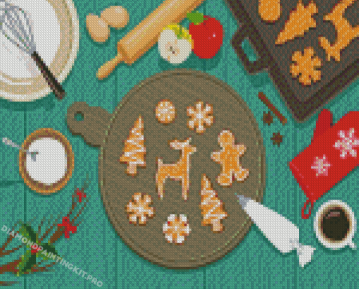 Holiday Baking Diamond Paintings