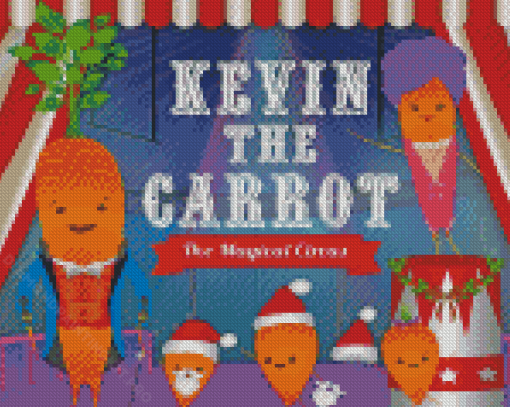 Kevin The Carrot The Magical Circus Diamond Paintings