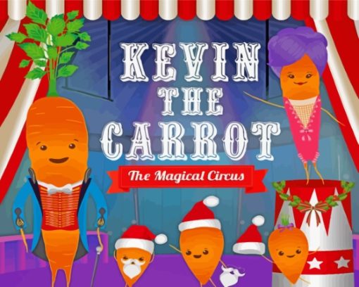 Kevin The Carrot The Magical Circus Diamond Paintings