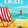 Knokke Heist Beach Poster Art Diamond Paintings