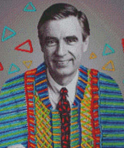 Monochrome Mister Rodgers Art Diamond Paintings