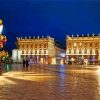 Nancy Town Hall At Night Diamond Paintings