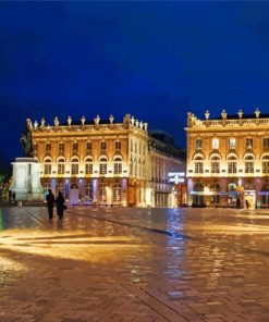 Nancy Town Hall At Night Diamond Paintings