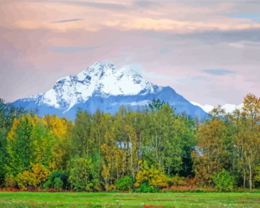 Pioneer Peak Landscape Diamond Paintings