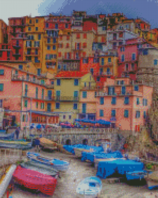 Porto Venere Italian Town Diamond Paintings