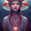 Powerful Asian Girl Diamond Paintings