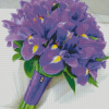 Purple Irises Bouquet Diamond Paintings