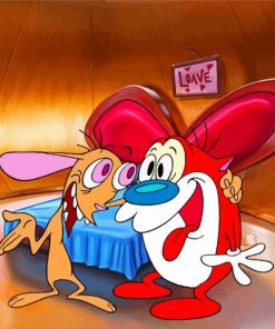 Ren And Stimpy Characters Diamond Paintings