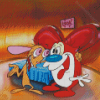 Ren And Stimpy Characters Diamond Paintings