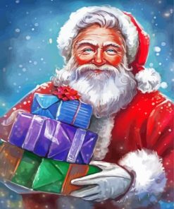 Santa And Gifts Diamond Paintings
