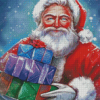 Santa And Gifts Diamond Paintings