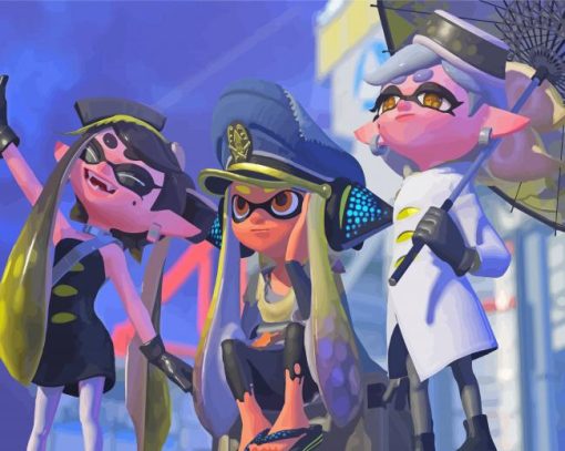 Splatoon 3 Characters Squid Sisters Diamond Paintings