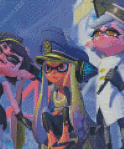 Splatoon 3 Characters Squid Sisters Diamond Paintings