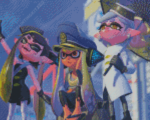 Splatoon 3 Characters Squid Sisters Diamond Paintings