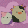 Squishmallow Cow And Cat Art Diamond Paintings