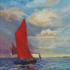 Thames Sailing Barge In The Sea Diamond Paintings