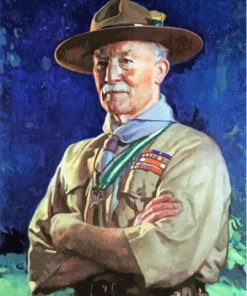 Vintage Baden Powell Diamond Paintings