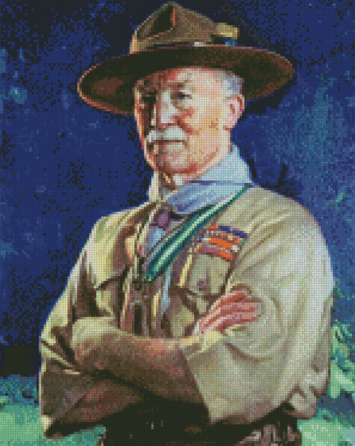 Vintage Baden Powell Diamond Paintings