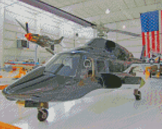 Airwolf Helicopter Diamond Paintings