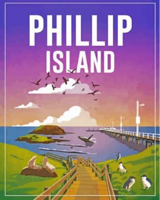 Australia Phillip Island Poster Diamond Paintings
