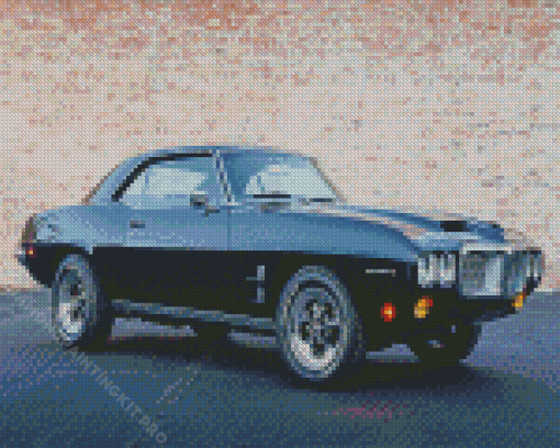 Black 1969 Pontiac Firebird Diamond Paintings