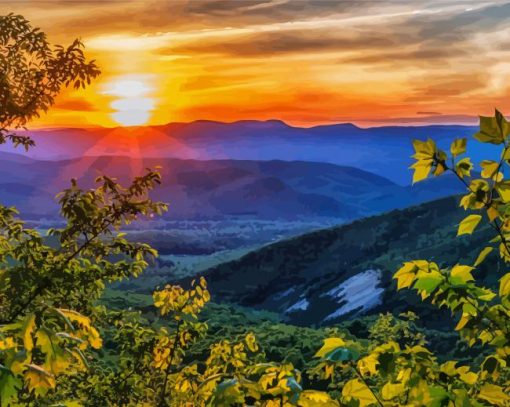 Blue Ridge Mountains Diamond Paintings