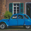 Blue Citroen 2cv Car Diamond Paintings