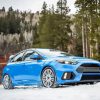 Blue Ford Focus RS In The Snow Diamond Paintings