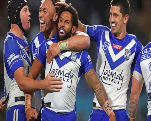 Bulldogs NRL Diamond Paintings