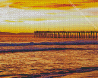 California Ventura Pier At Sunset Diamond Paintings