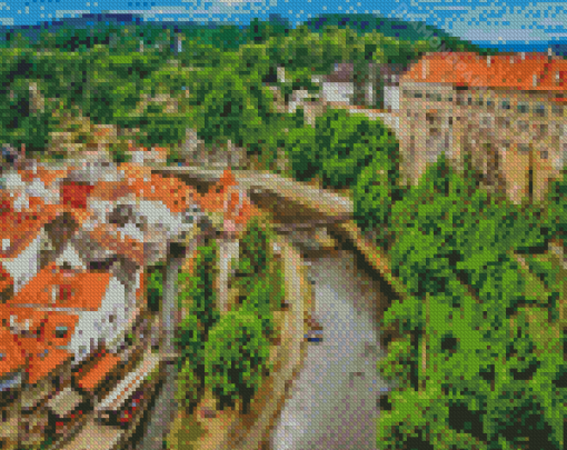 Cesky Krumlov City Diamond Paintings