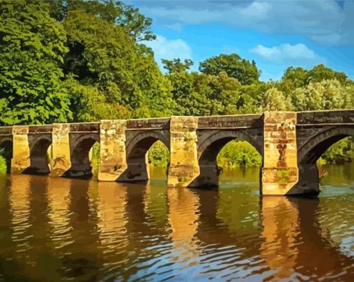 Essex Bridge Shugborough England Diamond Paintings