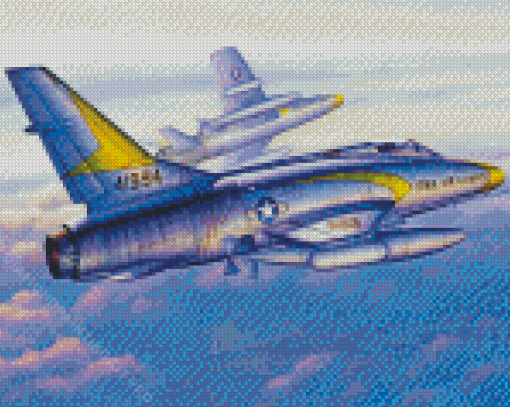 F100 Super Sabre Art Diamond Paintings