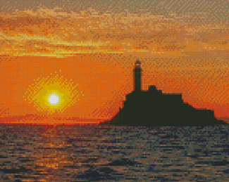 Fastnet Lighthouse At Sunset Diamond Paintings