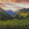 French Alps Landscape Diamond Paintings