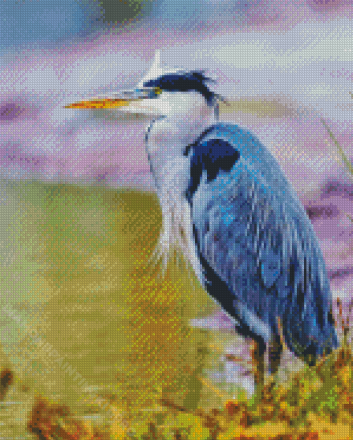 Grey Herron Diamond Paintings