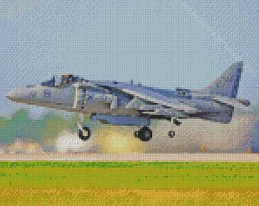 Harrier Jet Plane Diamond Paintings