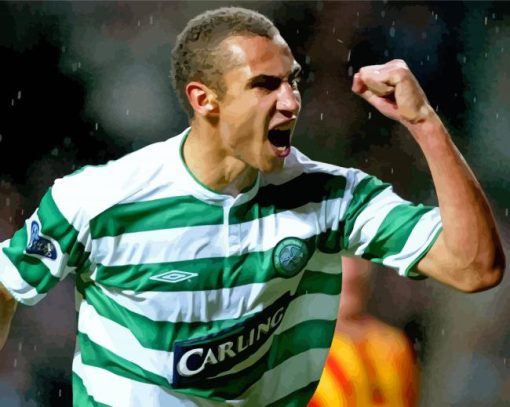 Henrik Larsson Celtic Player Diamond Paintings