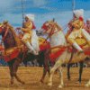 Horse Show In Morocco Diamond Paintings