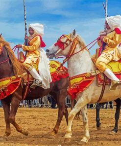 Horse Show In Morocco Diamond Paintings