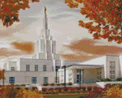 Idaho Falls Temple Art Diamond Paintings