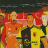 Illustration Watford FC Players Diamond Paintings
