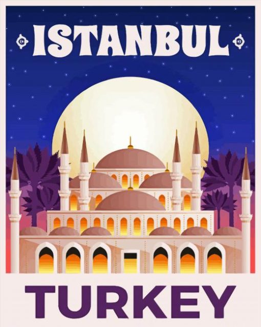 Istanbul Turkey Poster Diamond Paintings