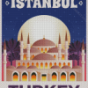 Istanbul Turkey Poster Diamond Paintings