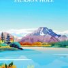 Jackson Hole Lake Wyoming Diamond Paintings