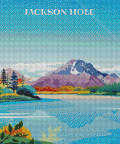 Jackson Hole Lake Wyoming Diamond Paintings