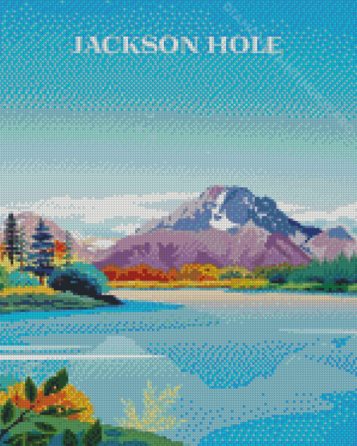 Jackson Hole Lake Wyoming Diamond Paintings