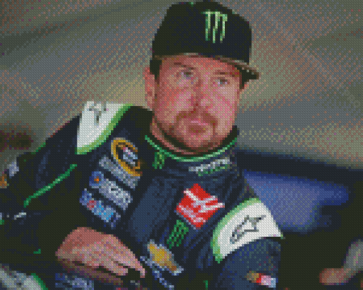 Kurt Busch Sport Racer Diamond Paintings